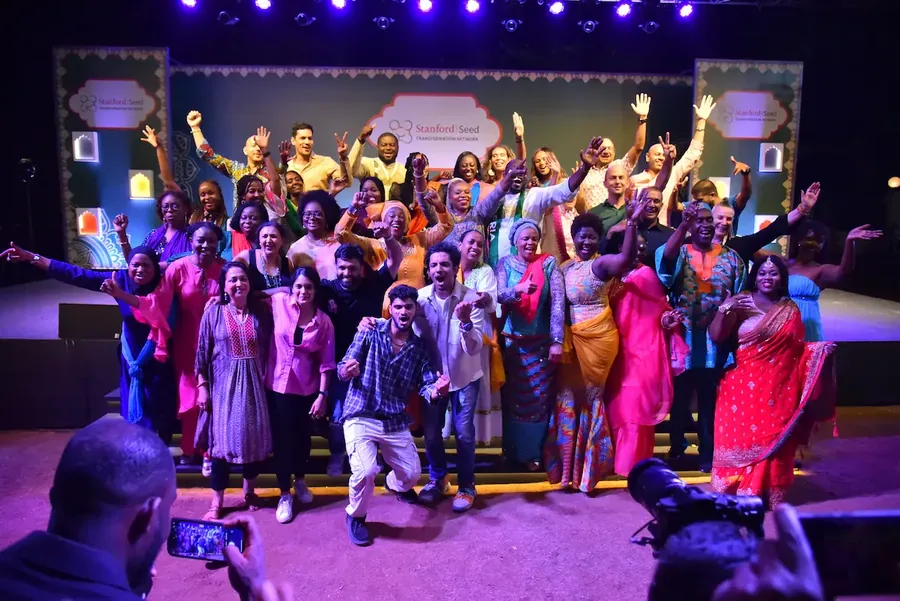 Stanford Seed graduates at a network event